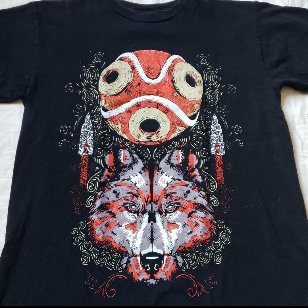 Princess Mononoke Black Cotton Unisex S-4XL T-shirt VN1999 Unisex T-Shirt XXXL