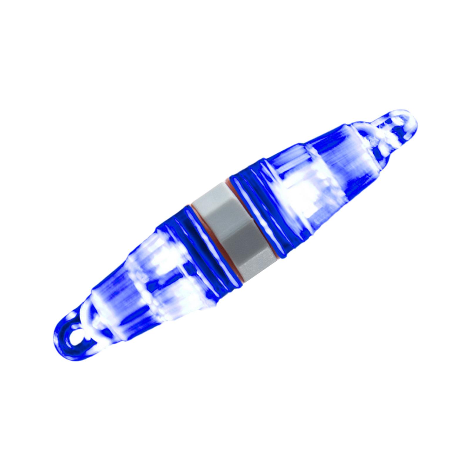 

Подводный свет 3 дюйма глубина капли привлекательный свет приманка лампа энергосберегающая двойная головка свет рыболовный мигающий свет синий