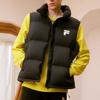 Fila Fusion FOB Series Solid Color Zipper Stand Collar Sleeveless Down Vest Unisex vests Black T11U343906F-BK