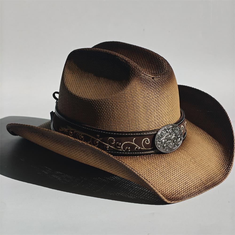 

Western Cowboy Hat Sun Protection And Sunshade Hat Beach Hat Travel Photography Camping Style Men s And Women s Grassland Hat 56-58CM