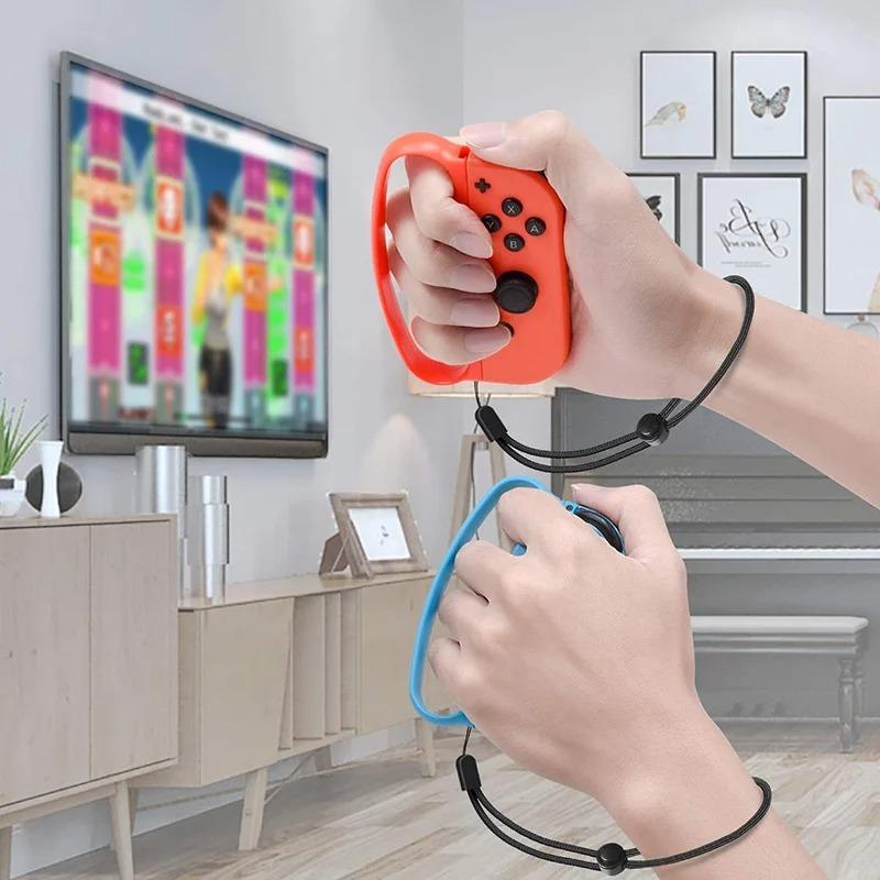For Nintendo Switch OLED Joy-Con 1 Pair Motion Sensing Strap Boxing Finger Grip