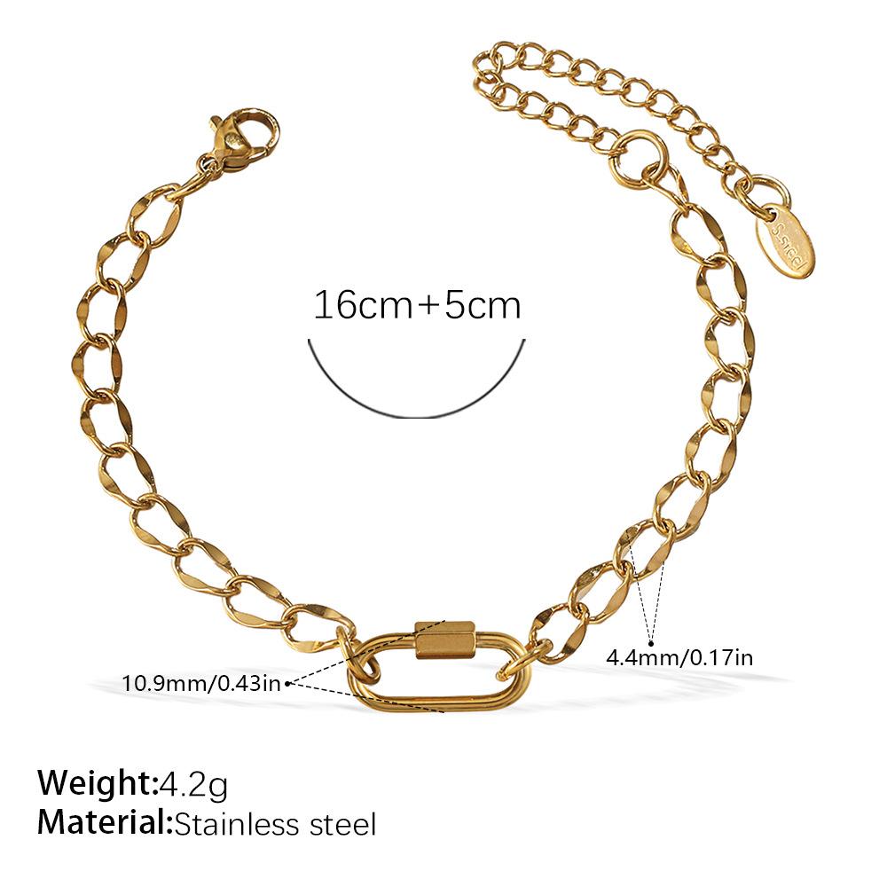 Japan And South Korea Fashion Niche Bracelet Necklace Women'S Personality Design Versatile Jewelry Does Not Fade Popular Trend