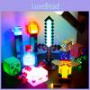 Night Light Minecraft Bottle Bee Salamander Creeper Building Block Gift Lamp