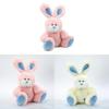 Plush Bunny Toy With Pp Cotton Filling For Girls Bedroom Decor Gift