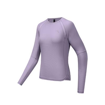 Running Series Solid Color Round Neck Versatile Casual Long Sleeve Breathable T-Shirt Women T-Shirt 962535403-8