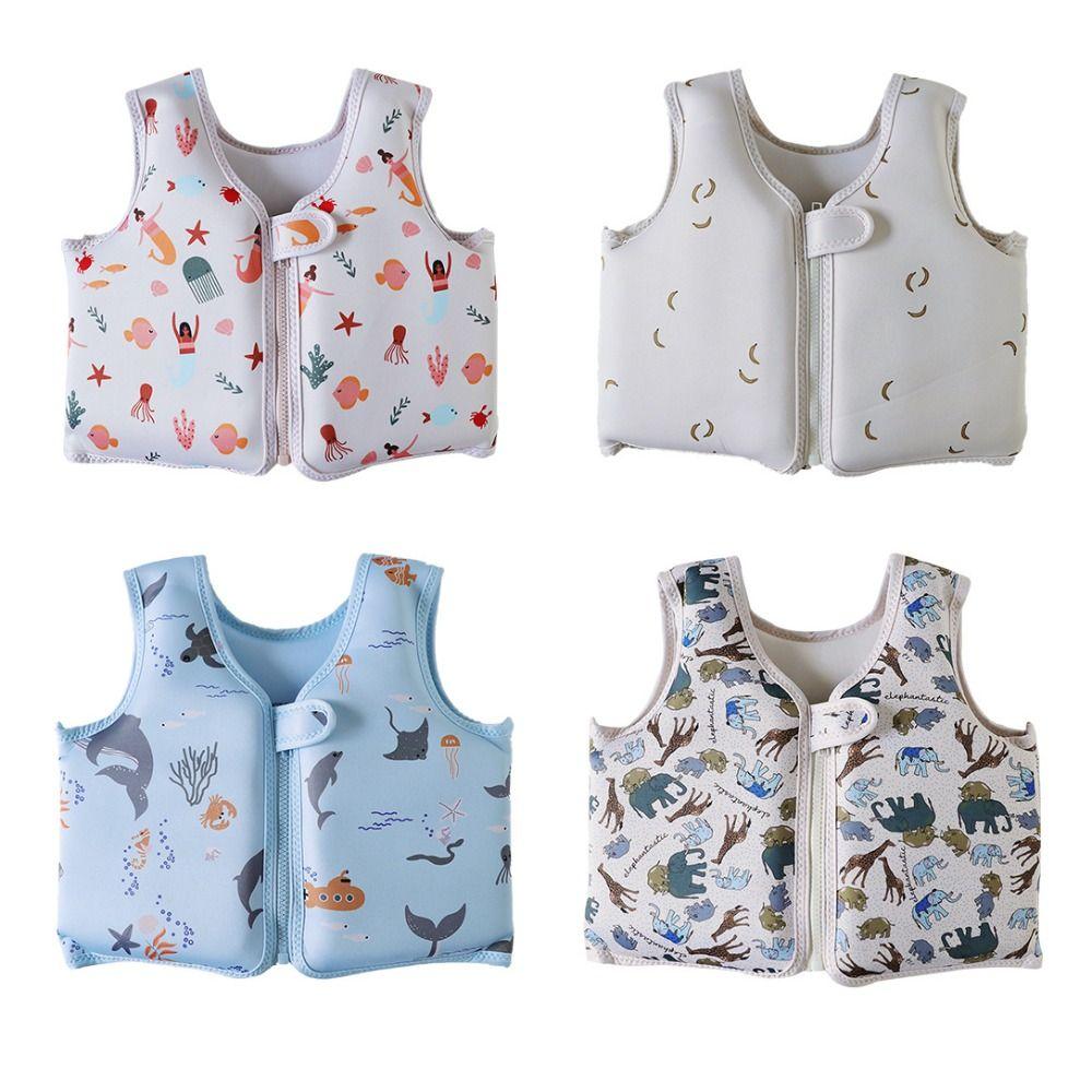 Adjustable Child Buoyancy Vest Not Falling Off Inflation-Free Swimming Vest  Wading Sports