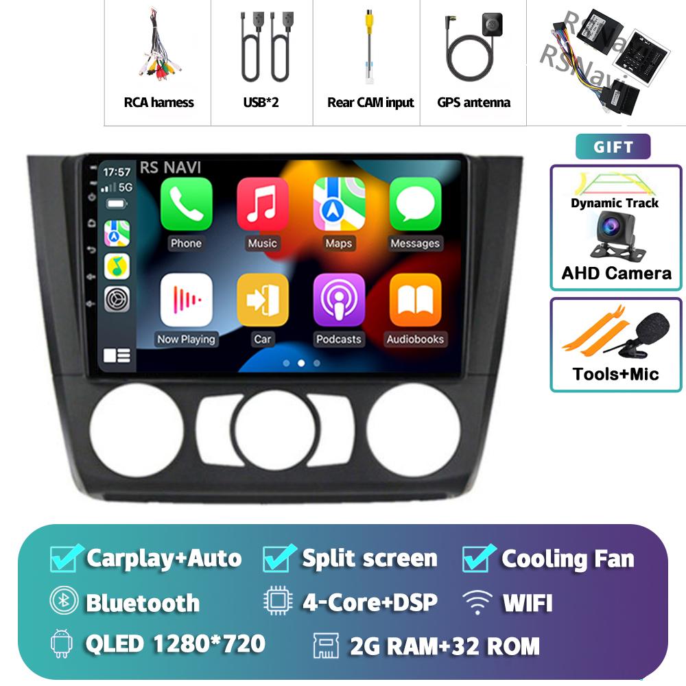 

Android 14 Carplay Auto для BMW 1 серии 2008 - 2012 Автомобильный радиоплеер Мультимедиа стерео 360 камера Навигация Видео AI Voice GPS