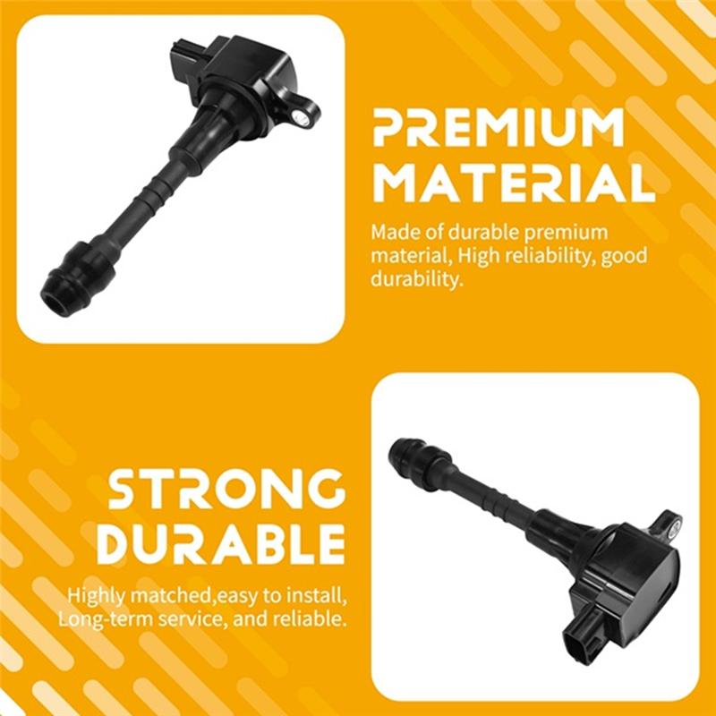 Ignition Coil Set Of 4 22448-6N015 22448-6N011 For Nissan Sentra 1.8 Almera N16 1.5 1.8 Primera P10 P11