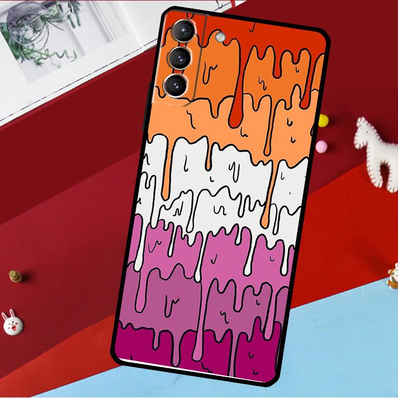 Pastel Kawaii Melting LGBTQ Design Funda For Samsung Galaxy S26 S25 S24 S21 S22 S20 Ultra S9 S10 Plus S23 FE S25 FE Phone Case