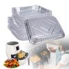 5Pcs 12 Inch Aluminum Foil Box Non-stick Baking Tray Portable Food Container  Oven BBQ Baking Tools