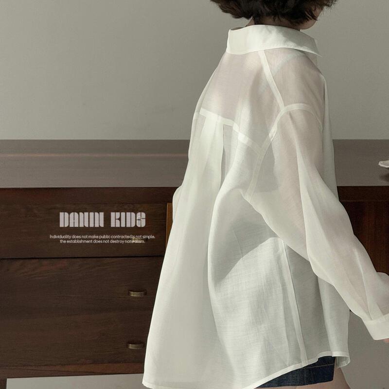 Girls' Lightweight Long-Sleeve Casual Shirt