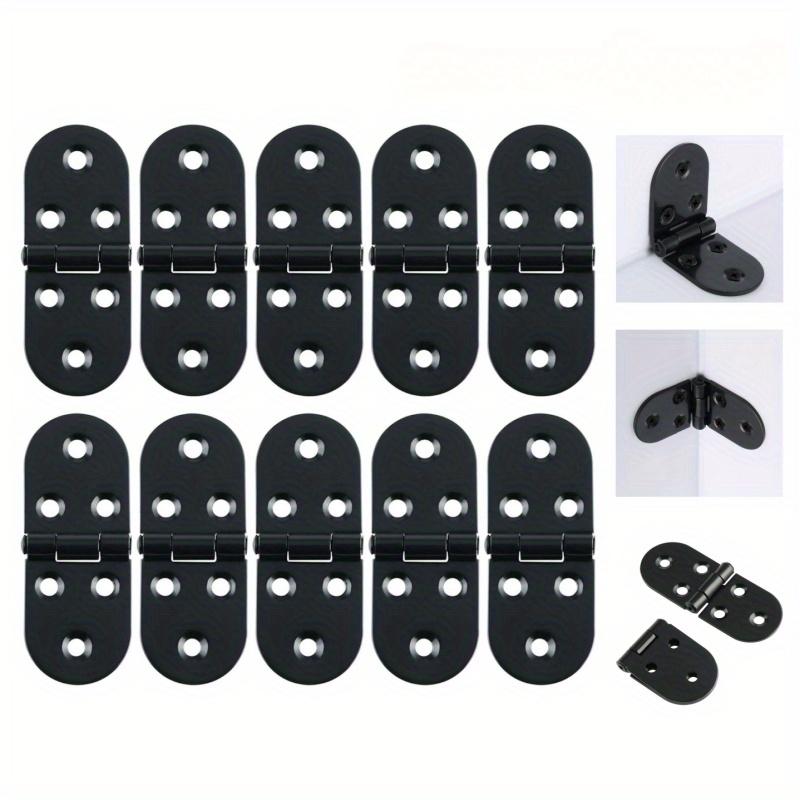 6pcs Metal Folding Flip Hinge, Suitable for Sewing Machine Tables, Mini Cabinets, Wardrobes, and Wardrobe Doors