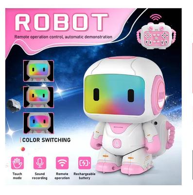 Smart Interactive Robot Toy Programmable Remote Control Robot with Rechargeable Battery Birthday Gift for Kids Age 3+