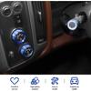 for Silverado Center Console Knob Cover Trim Ring Blue for Chevy Silverado/Suburban/GMC Sierra 2014-2018 Blue Interior Accessories 8pcs