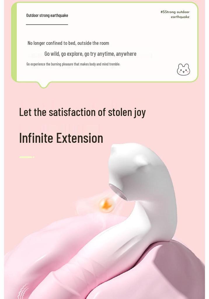 Play Love Little Monster Vibrator - Powerful Suction & Strong Shock Female Masturbation Toy, Insertable Egg for Adult Use