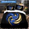 3PCS Nashville Predators Printed Bedding Set For Bedroom dormitory,  Includes 1 Duvet Cover & 2 Pillowcases for All Seasons Home Decor Fan gifts