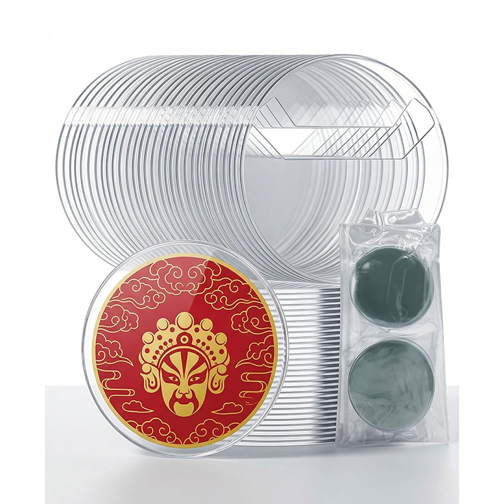 

WANDEHO Transparent Button Badge for Button Badge Collection Round Button Badge Case 57mm Covers, 57mm, Storage, Display, [60 pieces] (for badges)