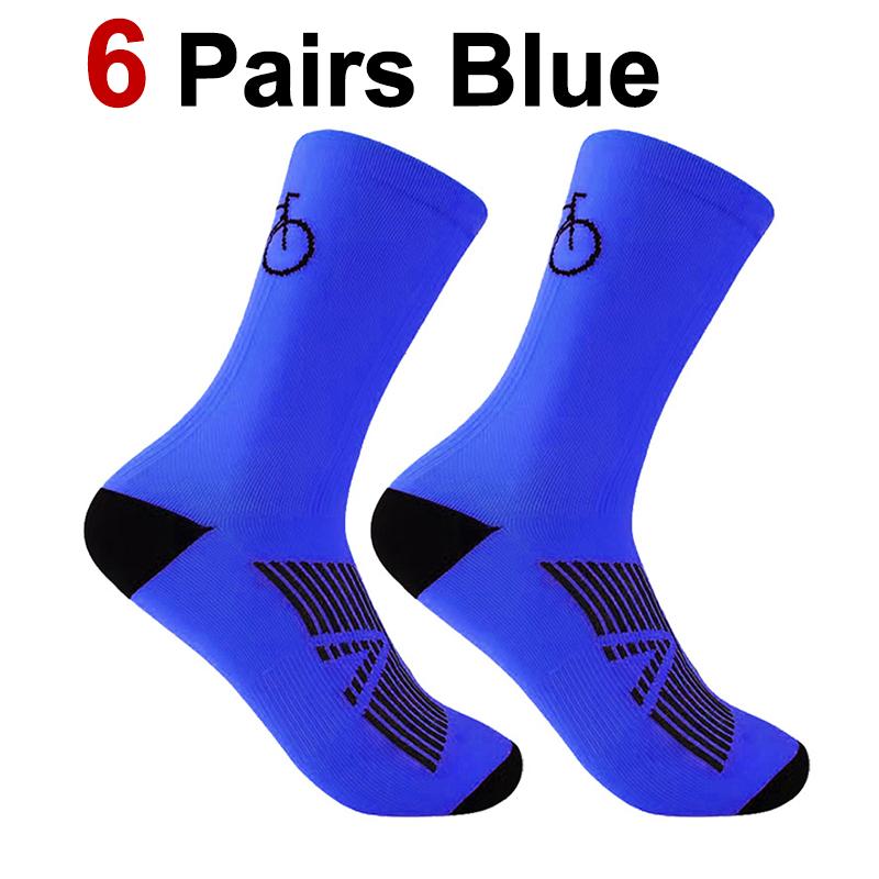 1/6 Pairs Men Women Outdoor Sports Cycling Socks Fashionable Prints Soft Comfortable Sweat Wicking Breathable Running Socks