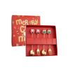 J Cross-border 430 Stainless Steel Christmas Dessert Spoon & Fork Set – Includes Ice Cream & Cake Utensils with Festive Elements
