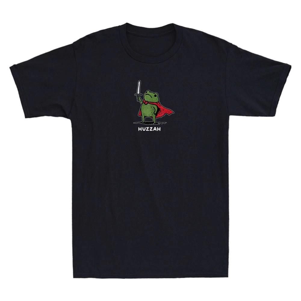 Funny Frog Sword Meme Quote Retro Short Sleeve T-Shirt | S - 4XL XXXXL