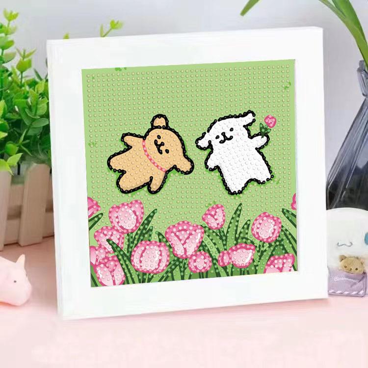 Diamond Painting Diy Children'S Handmade Sticker Lines Puppy Cartoon Decoration Sticker Painting