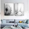 Dandelion Flower Canvas Painting Modern Black White Art Pictures for Home Decoration Living Room Abstract Wall Poster No Frame