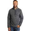 Weird Fish Mens Longmont Grid Eco Friendly Quarter Zip Fleece Top