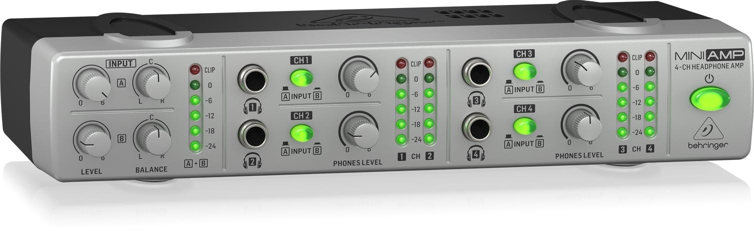 

Behringer Headphone Amplifier Compact Lightweight 8 Output AMP800 V2