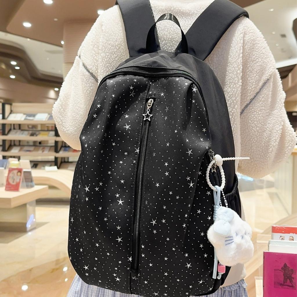 Schoolbag Korean Version Ins Little Star Schoolbag for Female Junior High School Students, High-end Sense, Niche Does Not Collide with the Style