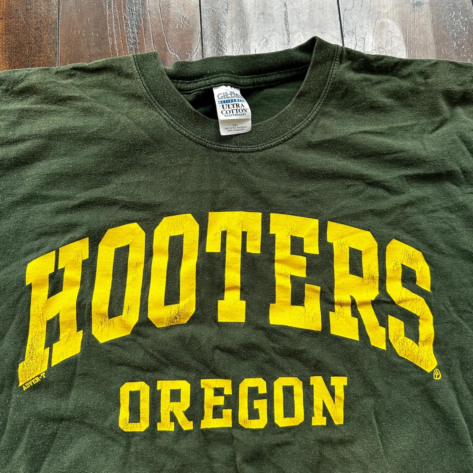 

Hooter Oregon Y2K Vintage T Shirt Hot Girl Food Sexy OSU Ducks Green PDX S
