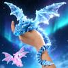 3D-gedruckter Eis Schnee Flugdrache Bewegliche Gelenke Fidget Spielzeug Drehbar Gelenkig Haus Büro Schreibtisch Dekoration Erwachsene Kinder Spielzeug