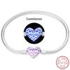 Real 925 Sterling Silver 17-20CM Butterfly Pet Ocean Starry Sky Original Bracelet Fit for Wedding Fine Jewelry DIY Making