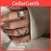 Bague élégante en argent 925 pour femmes avec design géométrique de perle Style haute couture