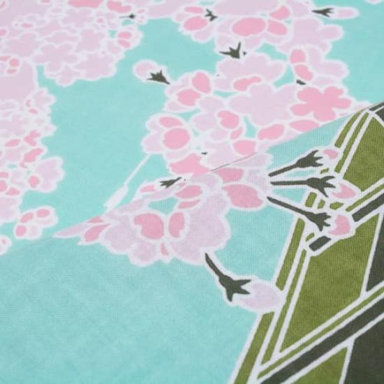 Some no Anbo Tenugui hand Blossoms by the Tokuoka Made in 35cm x 100cm (Japanese towel) "Cherry Lake" - Hand-dyed, 100% Cotton, weave, Japan,