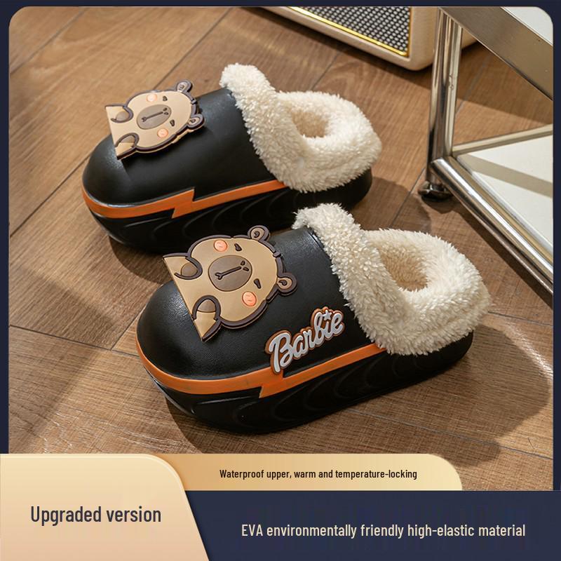2025 EVA Baby Sandals: Cute Cartoon Design, Squishy Feel, Non-slip Thick Sole for Summer Indoor Use