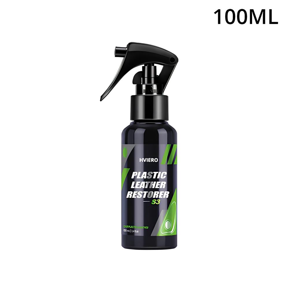 HVIERO S3 Auto Interni Parti Pelle Liquida Ristrutturante Plastica Rinfrescante Schiuma Detergente Spray Pasta Ristrutturante Auto
