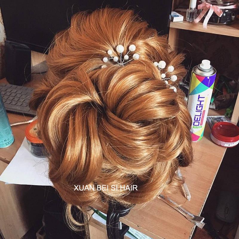 Professional Manequin Head Human Hair Barber Practice Hairstyle Hairdresser Doll