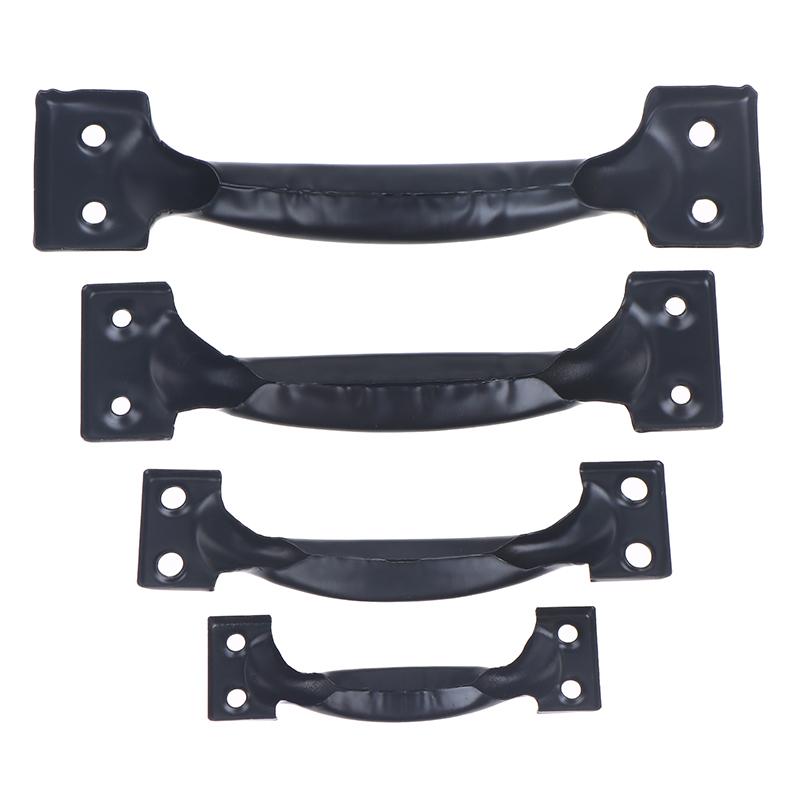 2Pcs Door Handle+8pcs Screws Iron Door Handles Gate Handle Pull For Sliding Barn Doors Gates Garages Sheds Window Pulls Knob