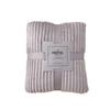 Striped Coral Fleece Flannel Blanket - Air Conditioning Nap Blanket, Solid Color, Ideal Office Gift
