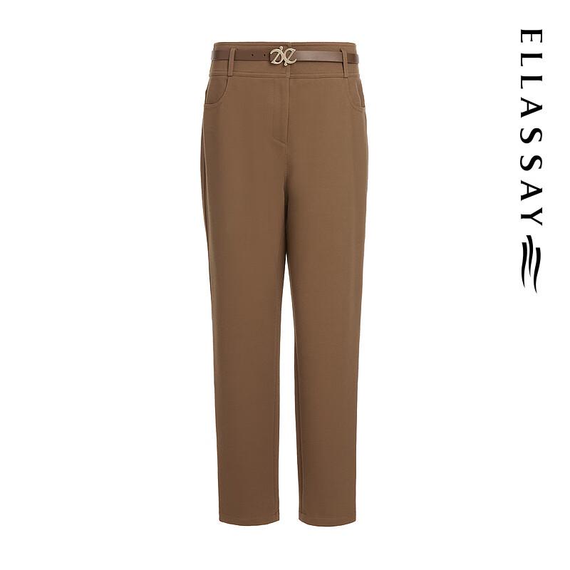 ELLASSAY Women's Warm Cotton-Feel Down Casual Pants