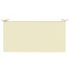 Seat Cushion SOEST 100percent  Polyester Cream 120 X 60 X 10 Cm