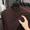 Men's Antibacterial Mulberry Silk & Wool Half-High Neck Sweatshirt