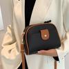 PU Leather Niche Shoulder Bag Solid Color Simple Square Bag Ins Small Crossbody Bag  Outdoor