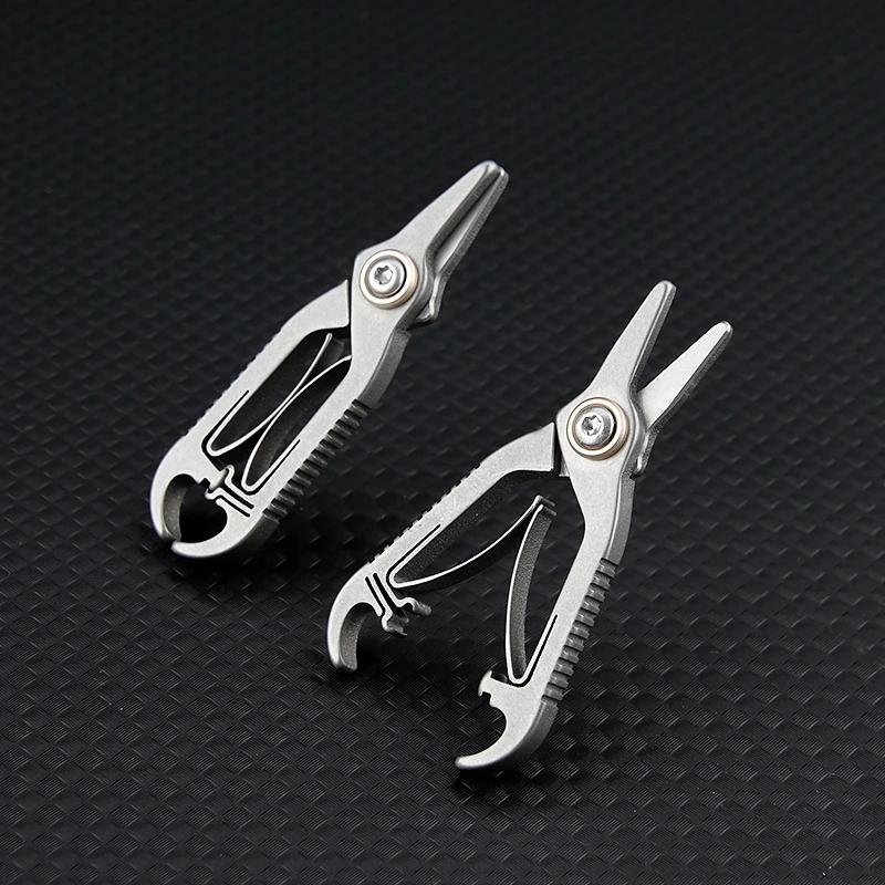 Titanlegierung Kleine Nagelwerkzeuge Augenbrauen Nasenhaarschere Schneiden Maniküre Gesichtstrimmung Pinzette Make-up Schönheitswerkzeug