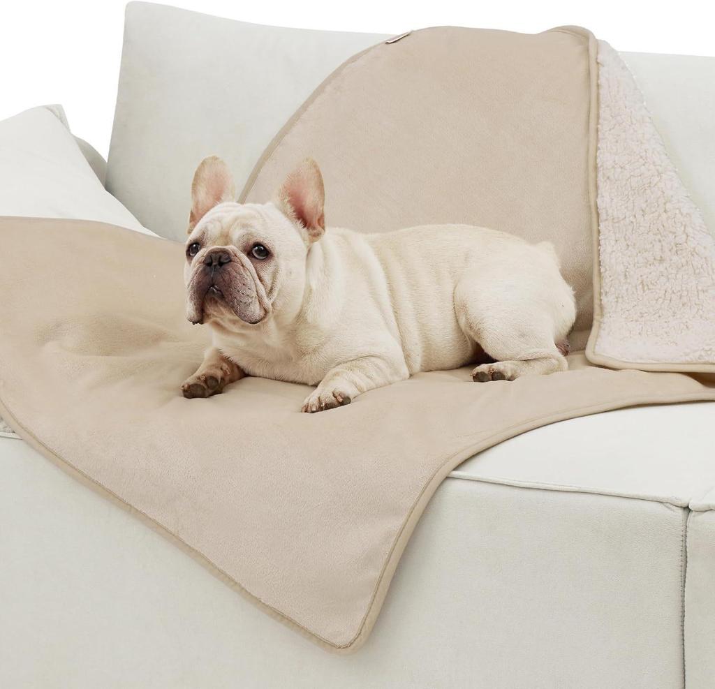 Pet Waterproof Sherpa Blanket: Double-Sided Lambswool Dog Pad for Winter Warmth