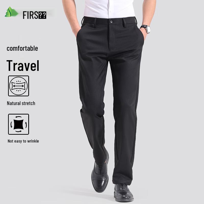 

Shanshan Men s Business Casual Straight-Leg Pants 34
