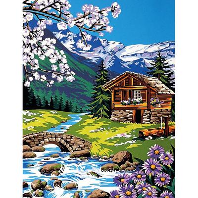 Canevas Pénélope Antique Près Du Torrent 50x65cm