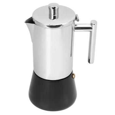 Induction Heating Moka Pot Stovetop Coffee Maker Stainless Steel Italian Coffee Machine for Home
