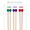Middle Marimba Stick Mallets Xylophone Glockensplel Mallet with Beech Handle Percussion Kit Musical