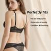 French Lace Lingerie Set, Women's Sexy Elegant Bra and Panty Set, Nylon Spandex